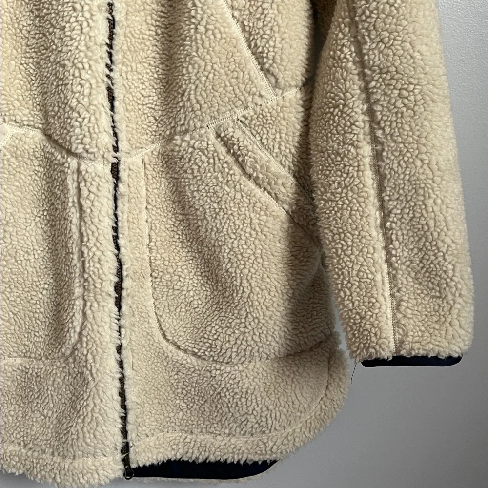 L.L. Bean Mountain Pile Fleece Coat women’s regular medium outdoorsy camping - Picture 4 of 9